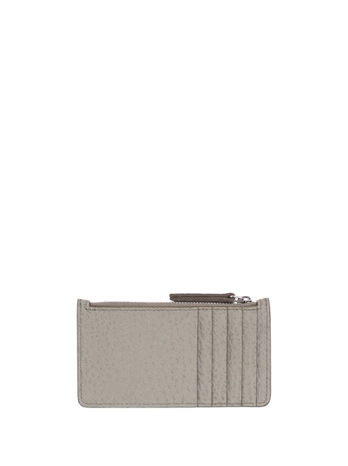 Taupe grey  zip cardholder MAISON MARGIELA | S56UI0143P4455T8049